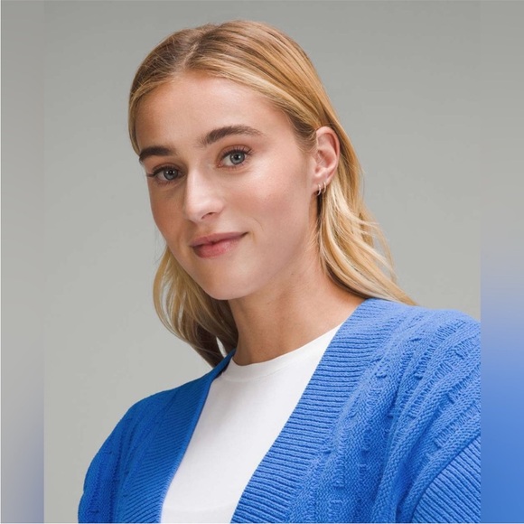 Lululemon✨Cable-Knit Relaxed-Fit Sweater Vest✨Oversized•Pipe Dream Blue✨NWOT✨XL - Picture 4 of 15